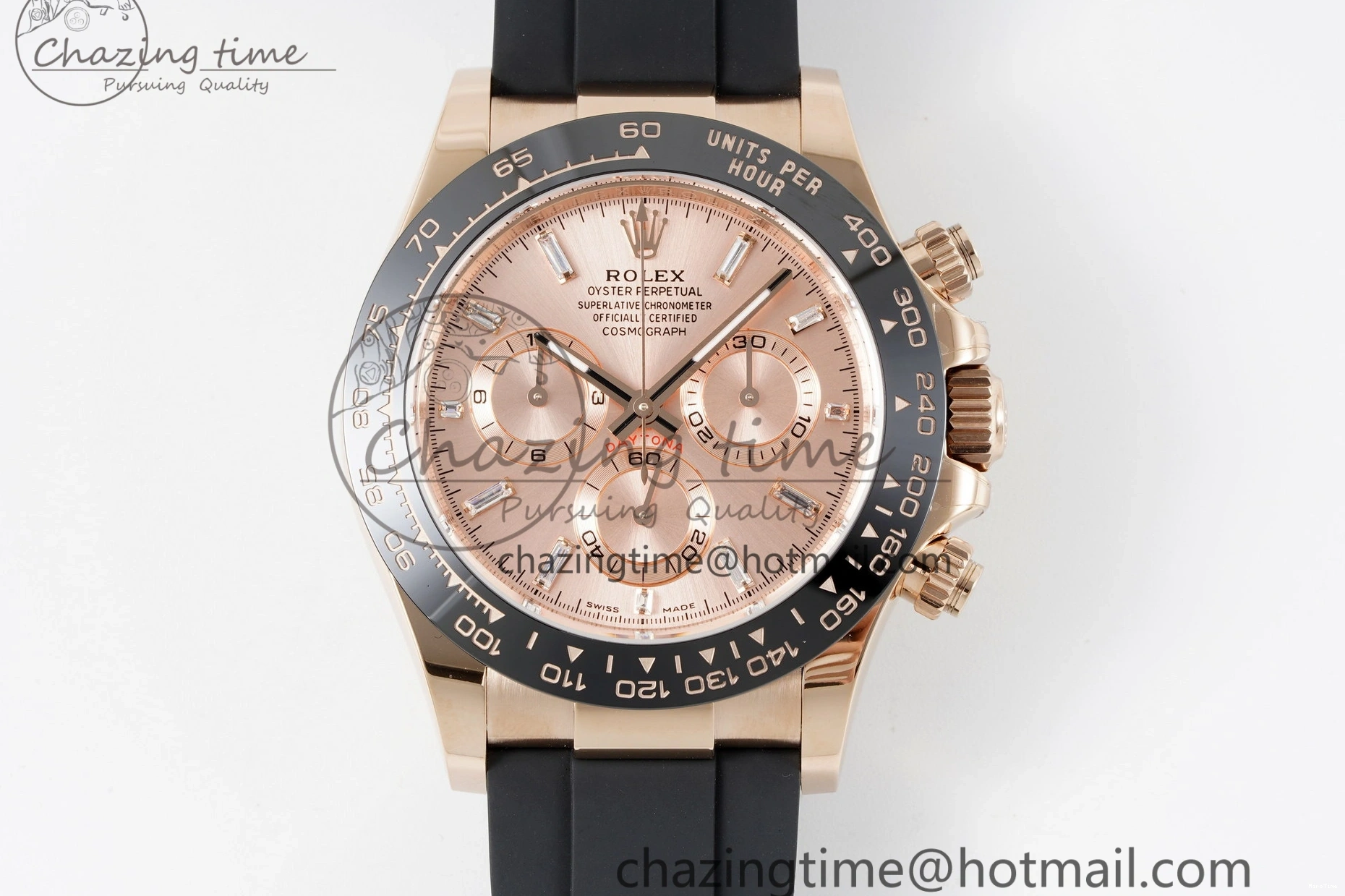 MiroTime 0105 Elegant Daytona 116515 BTF 1:1 Best Edition RG Dial on Oysterflex Rubber Strap SA4130 V 2264